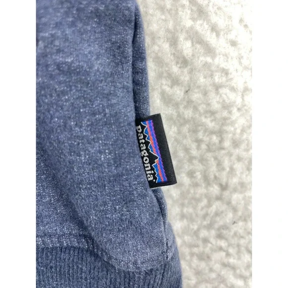 Patagonia Women's Small Blue Built To Endure Cotton Full Zip Hoodie Jacket - Picture 5 of 10